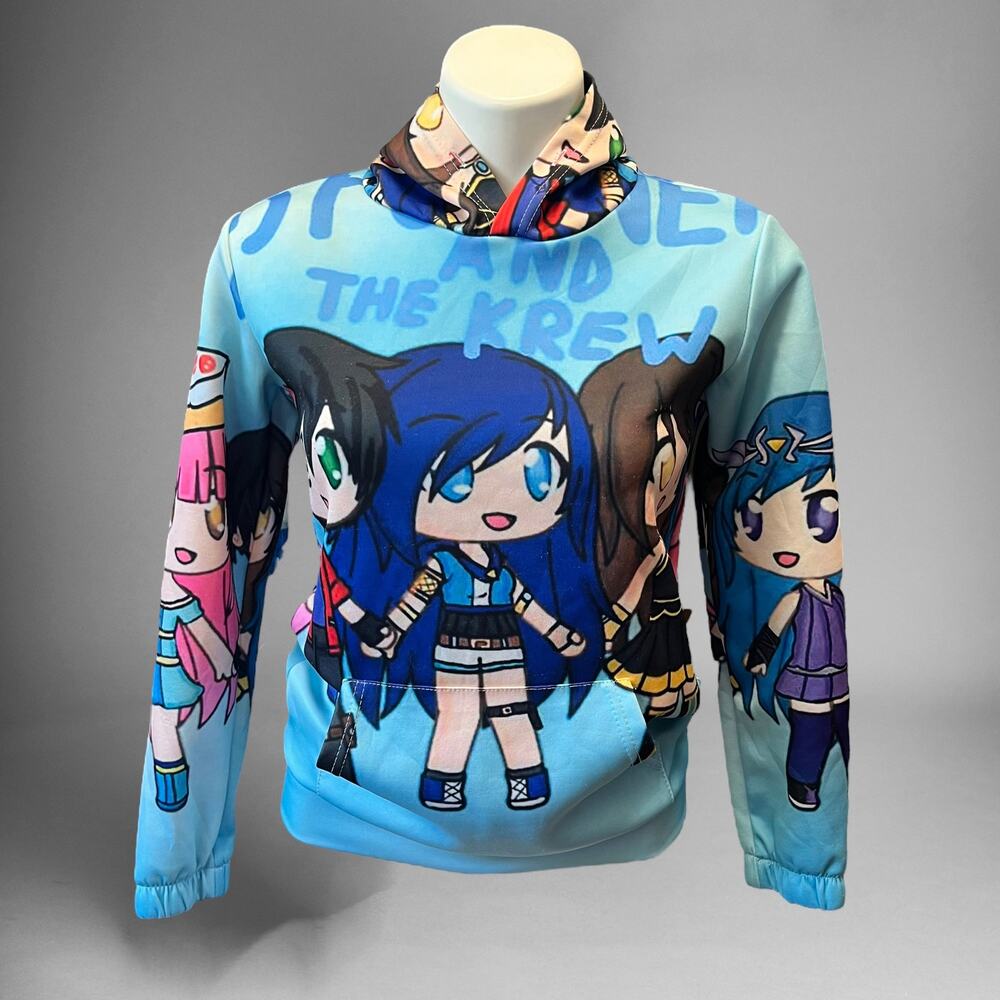 Manga Sweatshirt Anime It's Funneh Funneh Stunner Krew Hooded Pullover Coquette